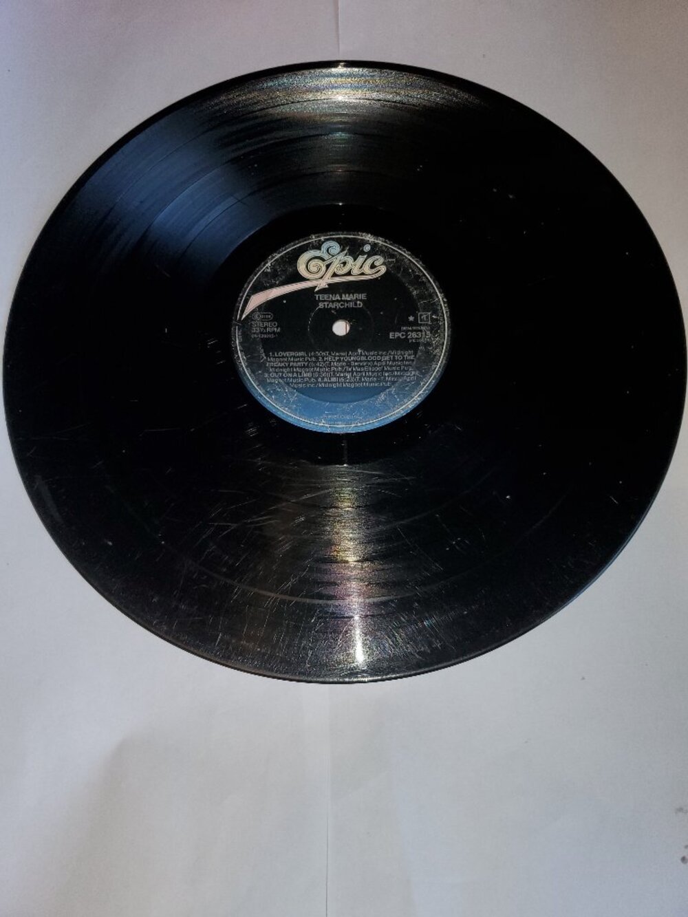 USED EPIC TEENA MARIE STARCHILD 1984 EPC 26315 12" VINYL LP RECORD NO COVER